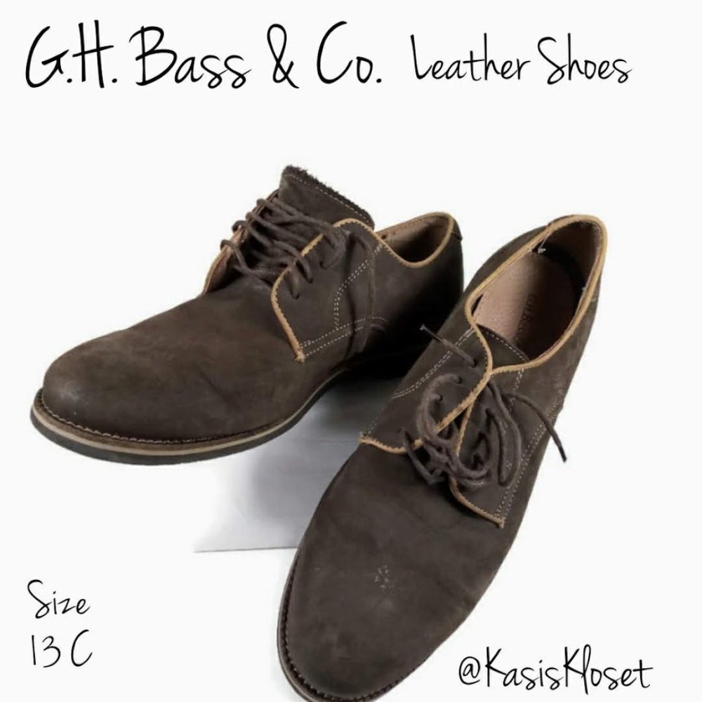 G.H. Bass & Co Leather Mens Dress Shoes Size 13C